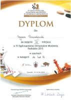 Szymon Poziomkowski - dyplom